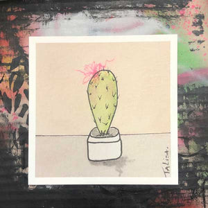 Cactus in Pink (5 ½” print)